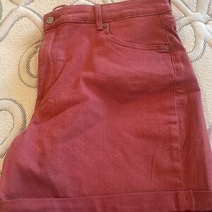 Sonoma Red Bermuda Shorts Casual Lightweight Fit